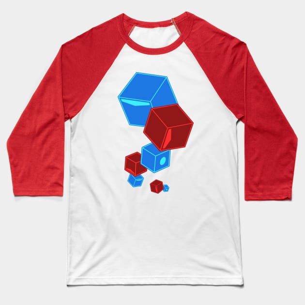 Beat Saber - Floatin' Blocks - Solid Colors Baseball T-Shirt by JessySketches